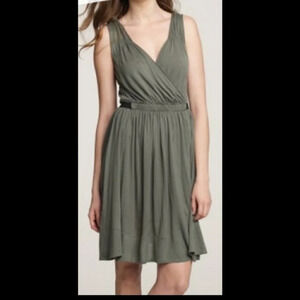 *NWT* J. Crew Olive Green Viscose Belted Dress